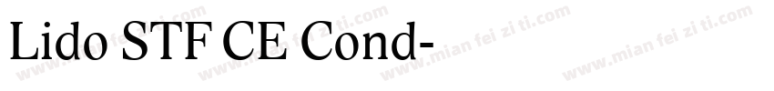 Lido STF CE Cond字体转换